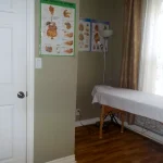 Acupuncture treatment room at Margo's Clinic, 248 Shuter St., Toronto