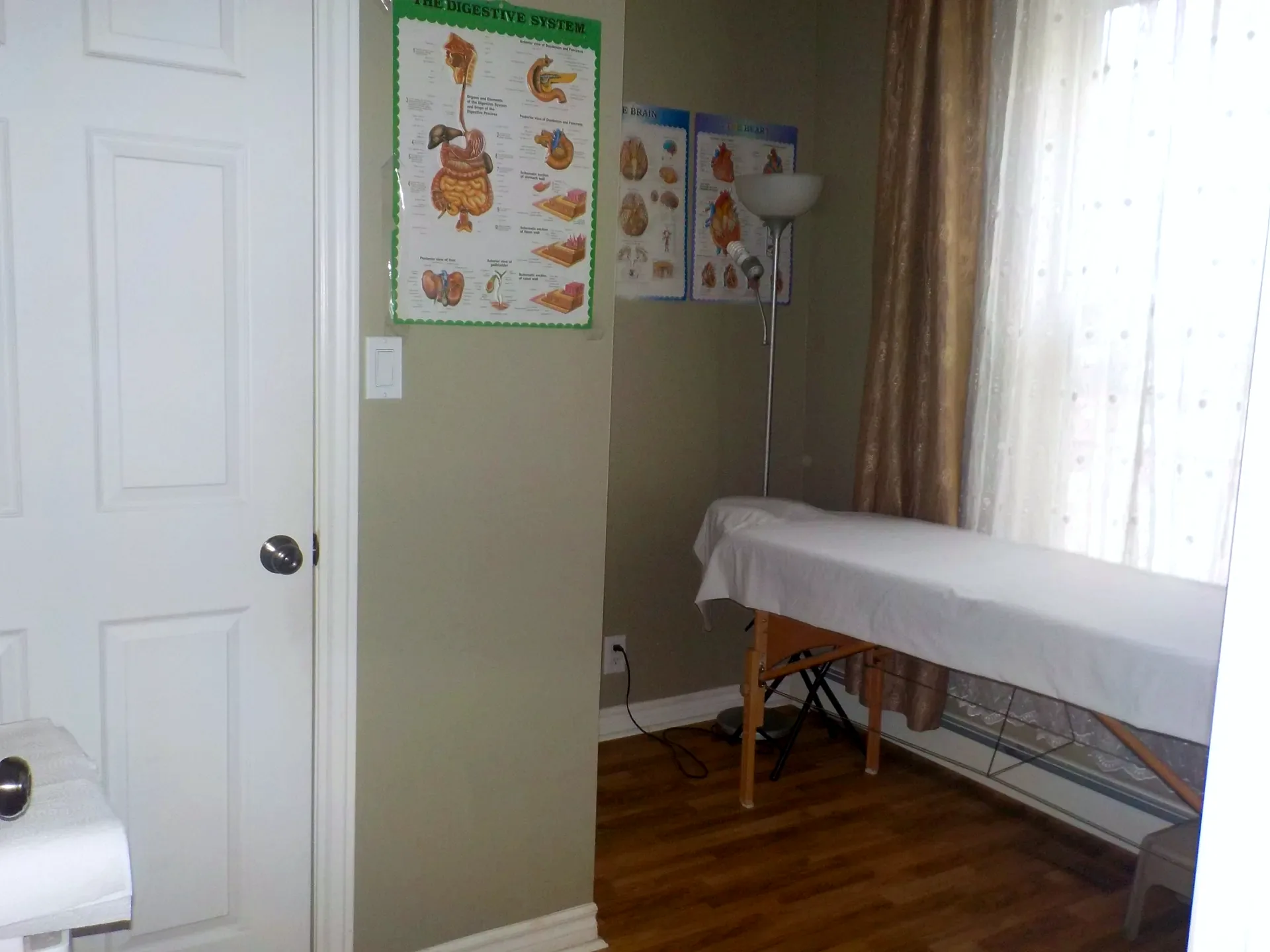 Acupuncture treatment room at Margo's Clinic, 248 Shuter St., Toronto