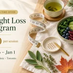 Weight Loss Program promotion at Margo's Clinic, Toronto: $70 per session, October 26 to January 1